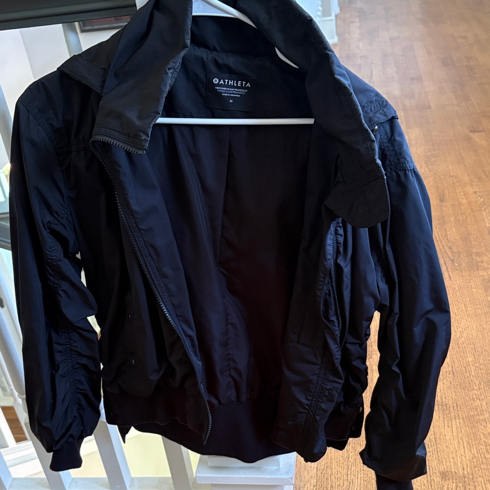 ATHLETA black Women's Lightweight Zip-Front Jacket